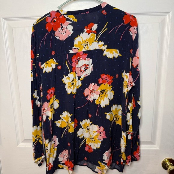 Old Navy Floral Women's Blouse - Multicolor Size XL GUC - Picture 4 of 6